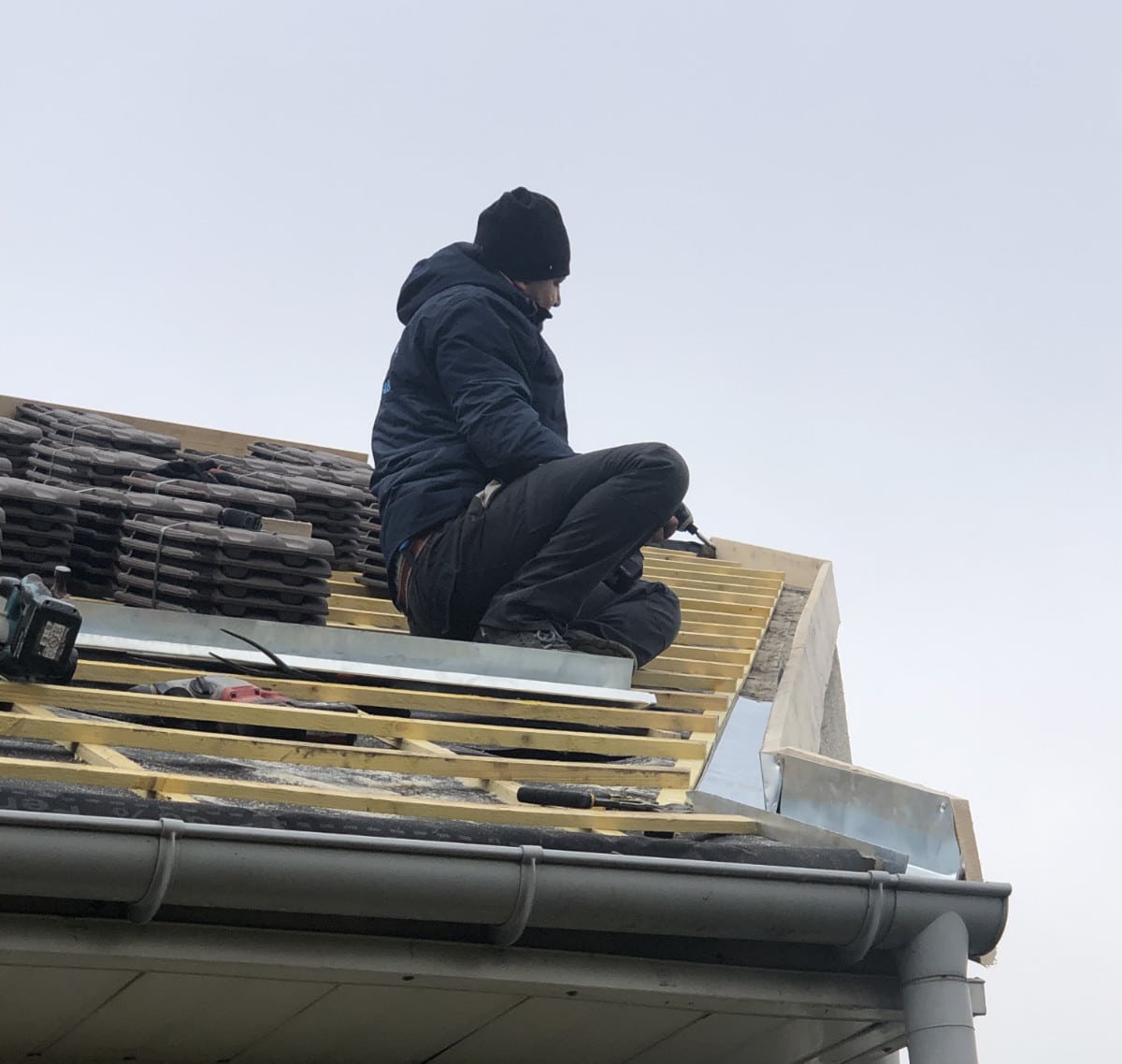 Chantier de rénovation de toiture à Nice